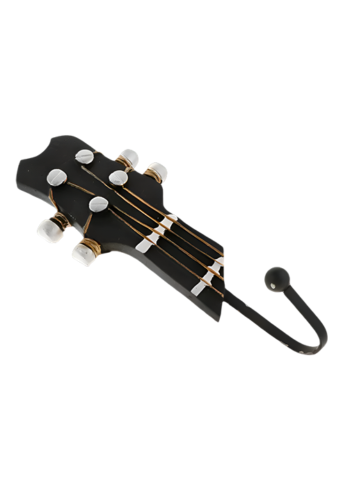 Decorative Hook -  Guitar Hook - Classic Black