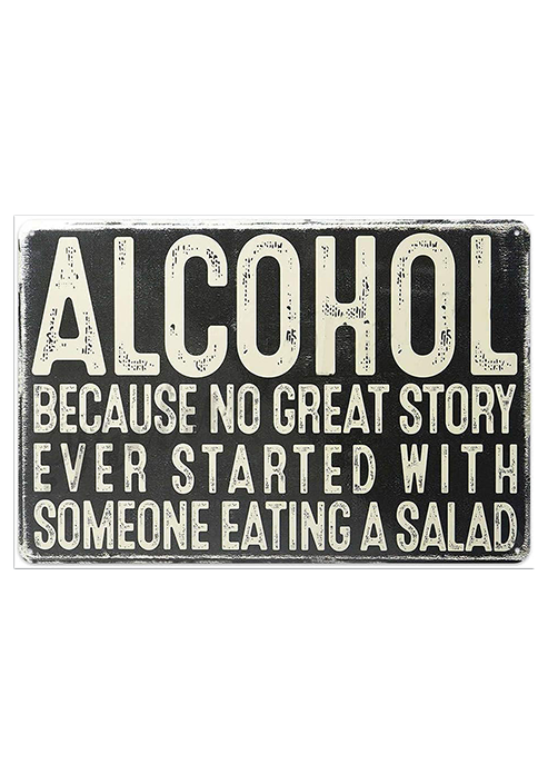 Alcohol - Vintage Metal Sign