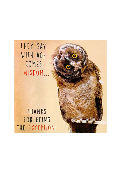 With age comes Wisdom…