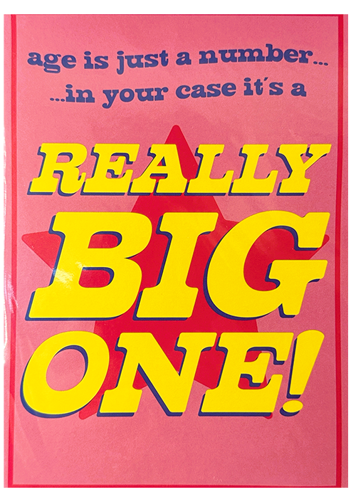 Birthday - REALLY big one!
