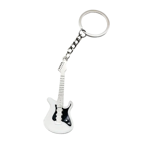 Key chain - Guitar - White