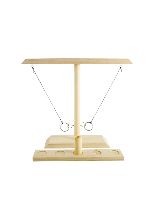 Wooden Hook and Swinging Ring Game