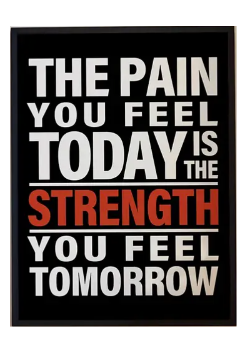 Strength you feel Tomorrow - in Frame