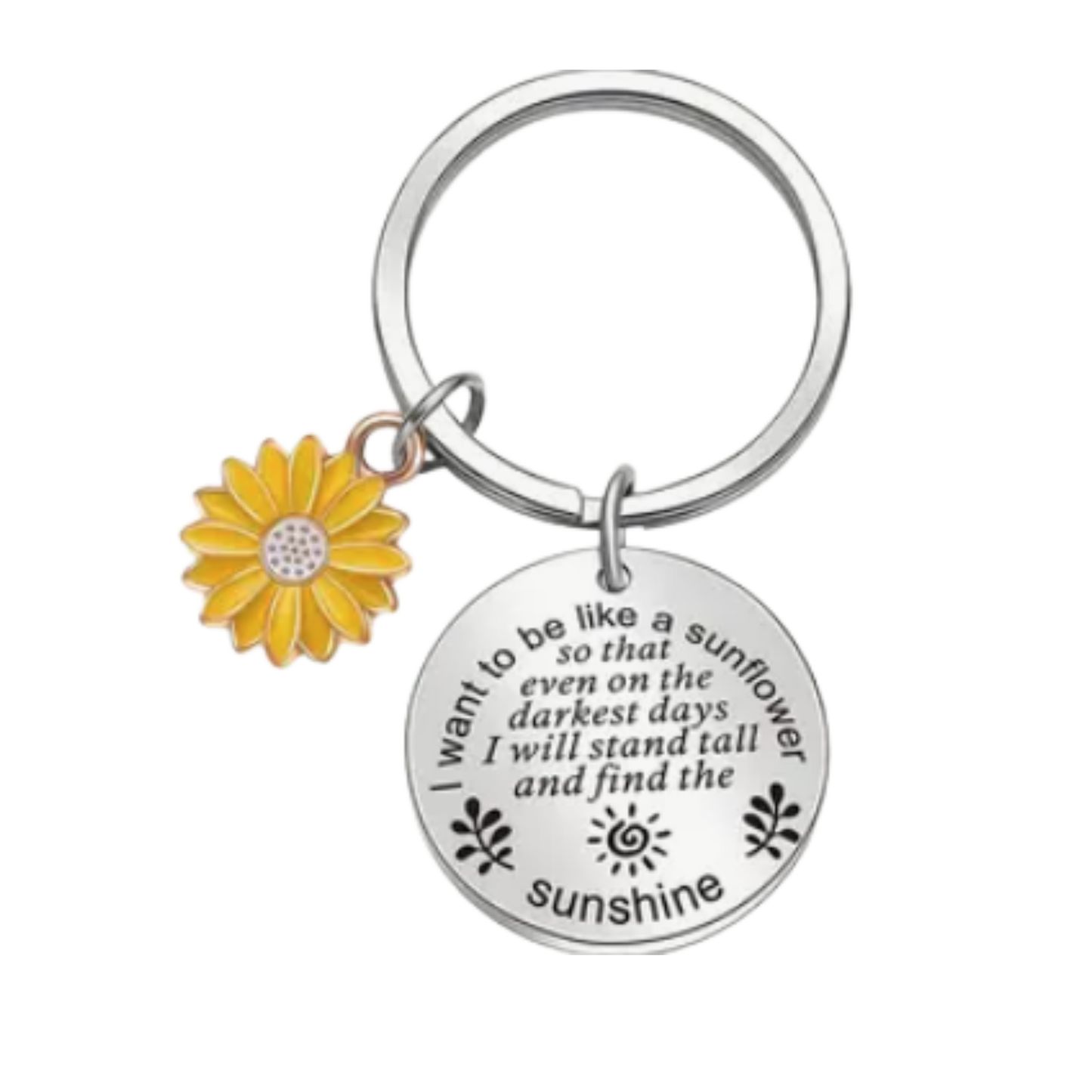 Key chain - Sunflower - You`re Awesome