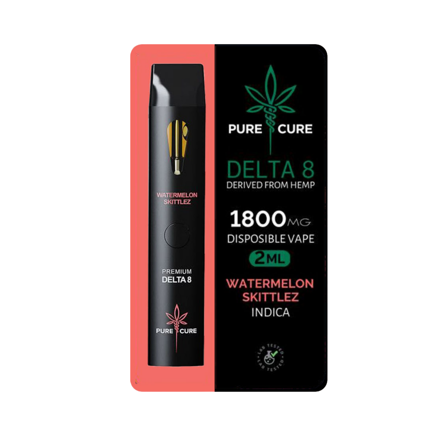Watermelon Skittlez (Indica) Delta 8 Vape Disposable