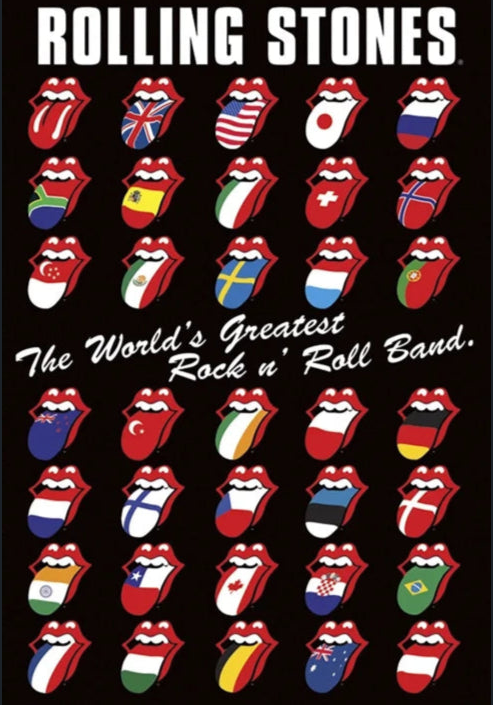 International Rolling Stones - Vintage Metal Sign