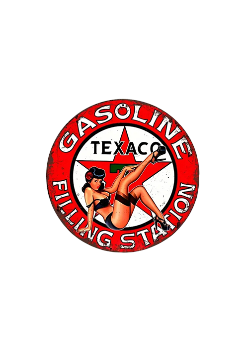 Texaco Gasoline  - Vintage Metal Sign