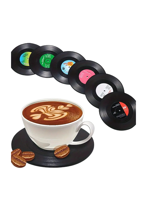 Retro Vinyl Coasters