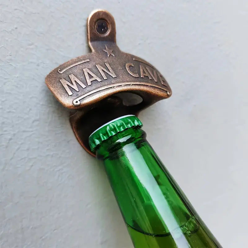 "Man Cave" Matte Mountable Bottle Opener 1pc