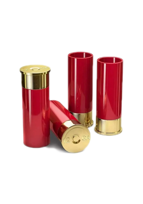 12 Gauge Shell Shotgun Shot Glasses 4pc set