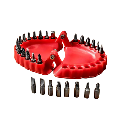 Teeth Display Hex Drill Bit Holder 28pc