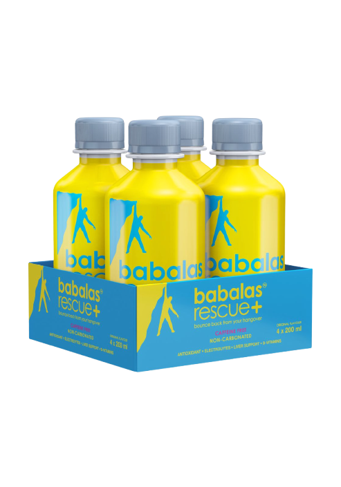 4 pack Babalas RESCUE+ 200ML